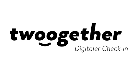 twoogether Logo (schwarz, mit Claim)